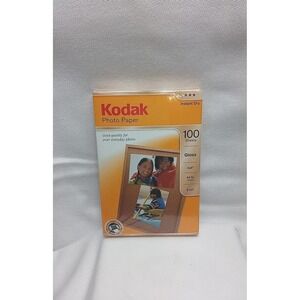 Kodak Photo Paper Gloss 100 Sheets 4X6" Instant‎ Dry Photo Printer Paper New
